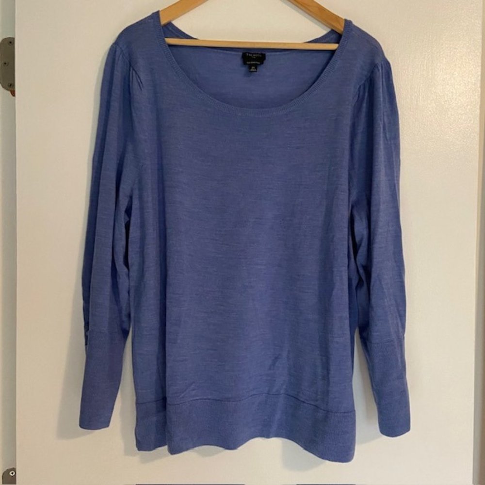 NWOT Talbots Periwinkle Long-Sleeved Plus Sized Sweater